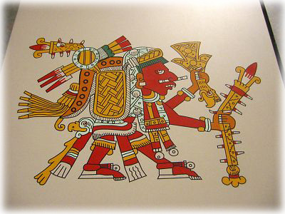 貴重☆アステカ文明ナチュラルな麦わらアート絵 アンティーク壁掛け